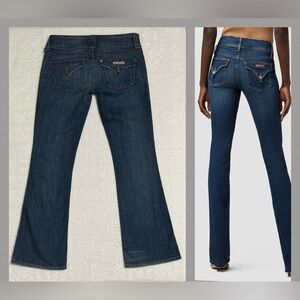 HUDSON Beth Baby Boot Cut Jeans Women's 27 Blue Denim Stretch Cotton Pockets